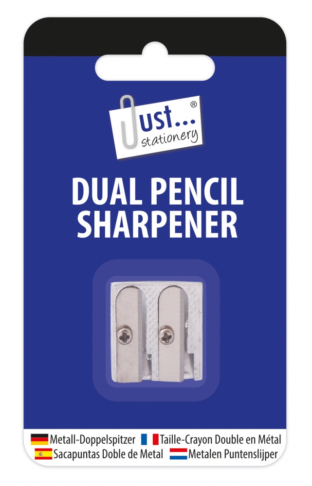 Double Hole Metal Pencil Sharpener