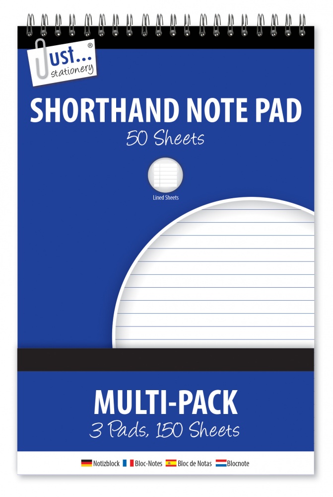 3x100 Page Shorthand& Notebooks 50gsm