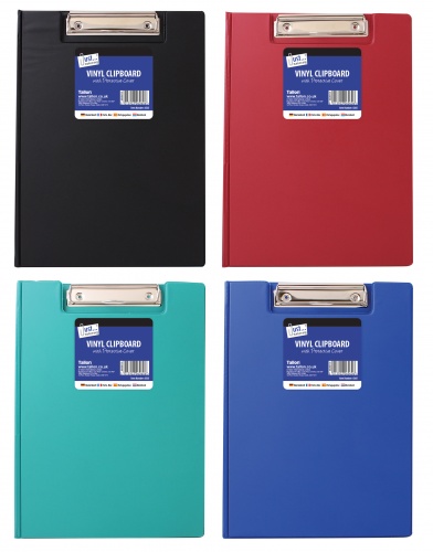 Vinyl Clipboard & Cover Black Blue Red green