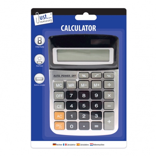 Midi Calculator 8 digit 104x152mm Dual power