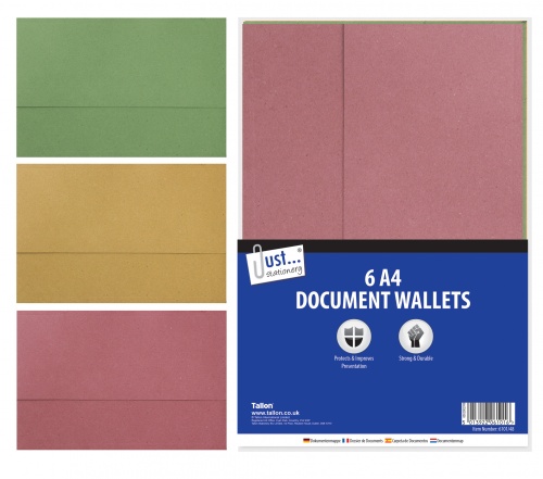 6 Traditional Card Document Wallets